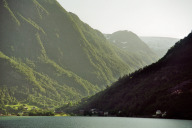 Fahrt von Odda nach Utne am Westufer des Sørfjords