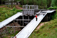 Kanal zum Flößen von Holz zum Klarälven bei Støa