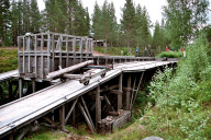 Kanal zum Flößen von Holz zum Klarälven bei Støa