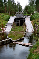 Kanal zum Flößen von Holz zum Klarälven bei Støa