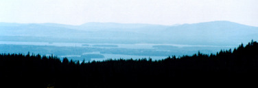 Aussicht vom Bärenpark in Grönklitt bei Orsa