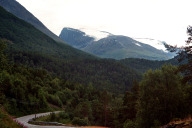 Aufstieg von Lom zum Sognefjell auf der N 55