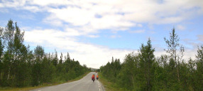 Fikeveien in Norwegen vom Lakssøen nach Grong