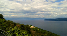 Kvarner-Bucht von Istrien gesehen