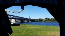Doppelstöckige Brücke in Rovaniemi