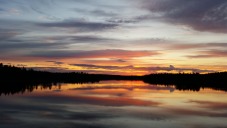 Sonnenuntergang bei Kemijärvi