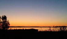 Sonnenuntergang über der Ostsee in Vaasa