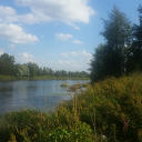 Fluss östlich von Vaasa