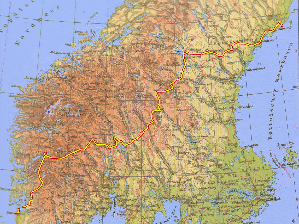 Route 2015 (Schweden / Norwegen)