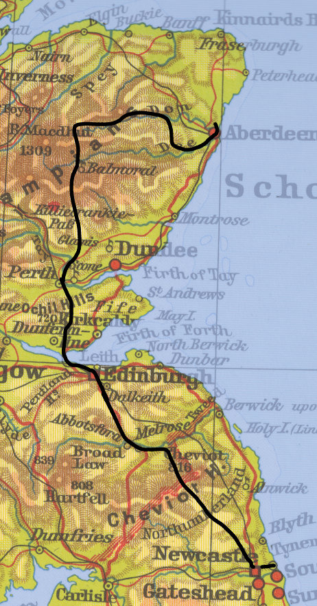 Route 2015 (England / Schottland)